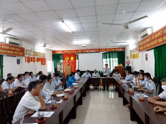 Thanh tra tỉnh Sóc Trăng tổ chức công bố Kết luận thanh tra. Ảnh: Thanh tra tỉnh Sóc Trăng