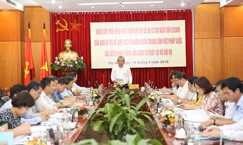 Quang cảnh buổi làm việc. Ảnh: VGP