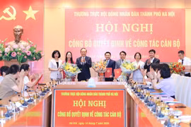 Hà Nội: Công bố, bổ nhiệm nhiều lãnh đạo chủ chốt của HĐND thành phố