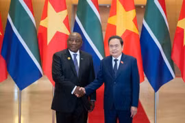 Chủ tịch Quốc hội Trần Thanh Mẫn hội kiến Tổng thống Nam Phi Matamela Cyril Ramaphosa