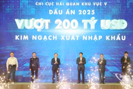 Lần đầu tiên kim ngạch xuất nhập khẩu tại Hải quan Khu vực V vượt mốc 200 tỷ USD