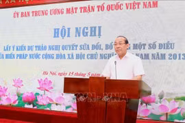 Ủy ban Trung ương MTTQ Việt Nam góp ý sửa đổi Hiến pháp: Tinh gọn bộ máy, củng cố đại đoàn kết