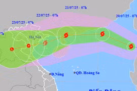 Bão WIPHA đi vào Biển Đông, trở thành cơn bão số 3 năm 2025