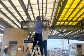 Hà Nội Metro ứng phó bão số 3, đảm bảo an toàn chạy tàu