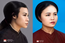 Trao tặng di ảnh phục dựng màu 4 nữ anh hùng, liệt sĩ Công an nhân dân