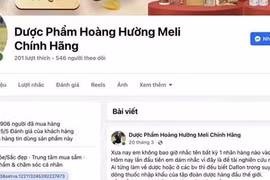 Fanpage “Dược phẩm Hoàng Hường Meli chính hãng” bị đề nghị xử lý vi phạm