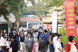 Người dân Thủ đô hân hoan du xuân ngày mùng 2 Tết