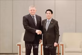 Chủ tịch nước Lương Cường tiếp Thủ tướng Slovakia Robert Fico
