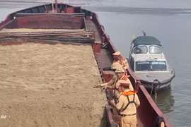 Vận chuyển 700m3 cát không rõ nguồn gốc, thuyền trưởng khai gì?