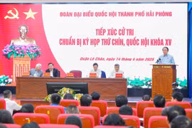 Cử tri Hải Phòng đồng tình chủ trương sáp nhập đơn vị hành chính cấp tỉnh, bỏ cấp huyện, sắp xếp lại cấp xã - phường.