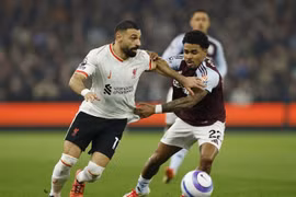 Salah ghi bàn, Liverpool giành 1 điểm nhọc nhằn trước Aston Villa