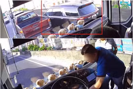 Công an xác minh vụ người đàn ông rút chìa khóa xe khách trên Vành đai 3