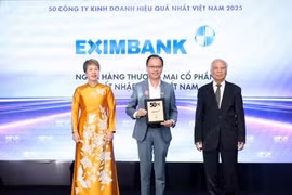 Eximbank được vinh danh Top 50 Công ty kinh doanh hiệu quả nhất Việt Nam 2025