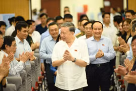 Tổng Bí thư Tô Lâm tiếp xúc cử tri Hà Nội
