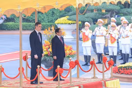 Thủ tướng Chính phủ Phạm Minh Chính chủ trì lễ đón Thủ tướng Tây Ban Nha