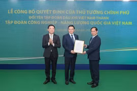 Tập đoàn Dầu khí Việt Nam chuyển đổi thành Tập đoàn Công nghiệp - Năng lượng Quốc gia Việt Nam