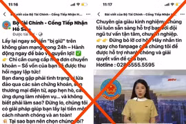 Cảnh báo giả mạo Facebook Bộ Tài chính để lừa đảo