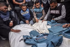 Hơn 250 hãng truyền thông quốc tế biểu tình vì cái chết của các nhà báo ở Gaza