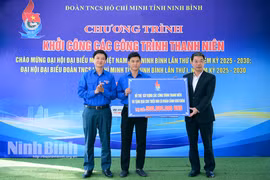 Ninh Bình khởi công các công trình thanh niên chào mừng Đại hội MTTQ và Đại hội Đoàn tỉnh