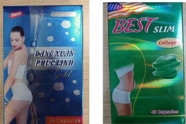 Best Slim Collagen, Dáng xuân Phục linh Gold- 2 sản phẩm giảm cân chứa chất cấm