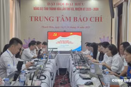Sôi nổi, chuyên nghiệp trong ngày đầu tác nghiệp tại Đại hội Đảng bộ tỉnh Thanh Hóa lần thứ XX