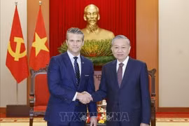 Tổng Bí thư Tô Lâm tiếp Bộ trưởng Bộ Chiến tranh Hoa Kỳ Pete Hegseth