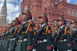 Đoàn Quân đội nhân dân Việt Nam tham gia Lễ duyệt binh trên Quảng trường Đỏ