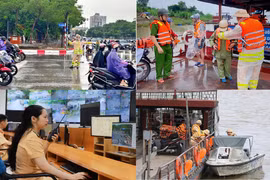 CSGT Hà Nội chủ động ứng phó trước diễn biến của bão số 3