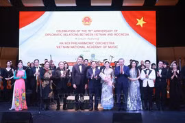 Tổng Bí thư và Phu nhân dự Lễ hòa nhạc Kỷ niệm 70 năm thiết lập quan hệ ngoại giao Việt Nam - Indonesia