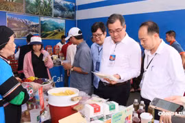Gian trưng bày của tỉnh Lào Cai thu hút nhiều công chúng Thủ đô
