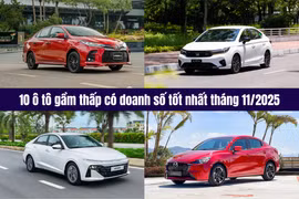 10 ô tô gầm thấp có doanh số tốt nhất tháng 11/2025