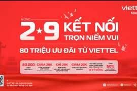 Viettel tung 80 triệu ưu đãi mừng đại lễ 2/9
