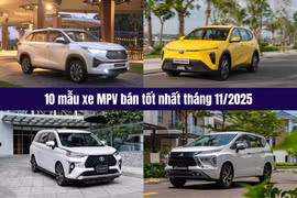 Top 10 ô tô MPV có doanh số tốt nhất tháng 11/2025