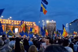 Biểu tình ủng hộ Liên minh châu Âu trước cuộc bầu cử lại ở Romania