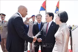 Chủ tịch nước Lương Cường đến Cairo, bắt đầu chuyến thăm cấp Nhà nước Cộng hòa Ai Cập