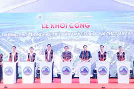 Khởi công Dự án Trường phổ thông nội trú, bán trú Tiểu học và THCS xã biên giới Tây Giang (Đà Nẵng)
