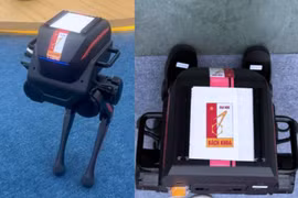 Đại học Bách khoa Hà Nội thừa nhận sơ suất khi dán logo chồng lên logo robot trưng bày