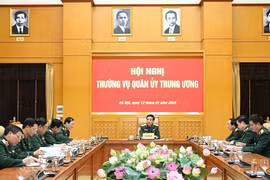 Đại tướng Phan Văn Giang chủ trì Hội nghị Thường vụ Quân ủy Trung ương
