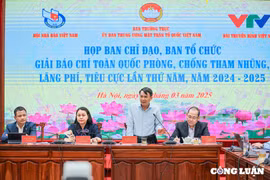 Đẩy mạnh công tác tuyên truyền Giải báo chí toàn quốc phòng, chống tham nhũng, lãng phí, tiêu cực lần thứ năm
