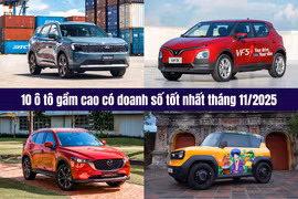 10 ô tô gầm cao bán chạy nhất tháng 11/2025
