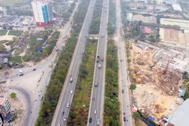 Lên phương án phân làn xe tải trên đại lộ Thăng Long, đường Võ Nguyên Giáp