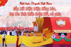Mặt trận Tổ quốc Việt Nam: Gắn kết triệu triệu đồng bào, lan tỏa tinh thần đoàn kết, sẻ chia