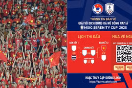Vé xem trận tuyển nữ Việt Nam đá bán kết AFF Cup 2025 bán từ 9h ngày 14/8
