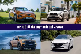 Top 10 ô tô bán chạy nhất Việt Nam quý 3/2025
