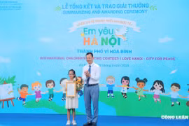 Trao giải cuộc thi vẽ tranh thiếu nhi quốc tế 'Em yêu Hà Nội – Thành phố vì hoà bình' năm 2025