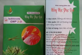 Phát hiện sản phẩm giảm cân Hồng Hạc Phục Linh chứa chất cấm