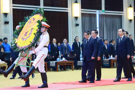 Thủ tướng Chính phủ Phạm Minh Chính viếng và dự Lễ truy điệu đồng chí Khamtay Siphandone