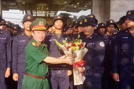 Tiễn các đoàn quân đội Trung Quốc, Lào, Campuchia sau lễ diễu binh lịch sử