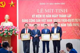 Báo Nhân Dân tổ chức mít-tinh kỷ niệm 95 năm Ngày thành lập Đảng
