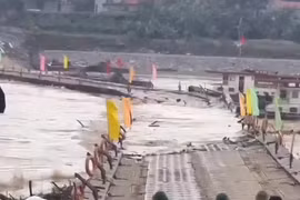 Khẩn cấp cắt cầu phao Phong Châu do dòng chảy mạnh